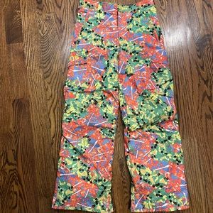 Burton Snow Cargo Pants Candy Camo Dryride Durashell XL 14/16 Husky Athleisure